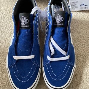 Supreme Vans Royal Blue/White Skate Grosso Mid